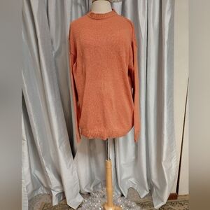 Luciano Barbera Men's Orange Crewneck Sweater